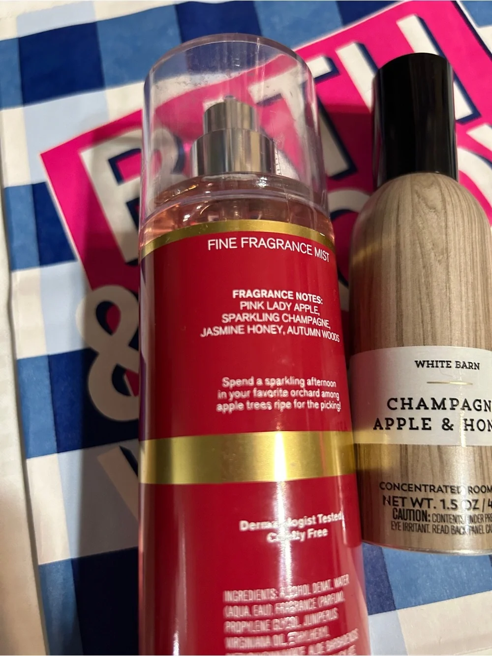 Bath & Body Works Champagne Apple & Honey Fine Fragrance Mist & Room Spray